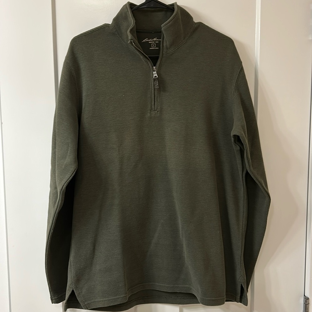 Men’s 1/4 zip sweater.